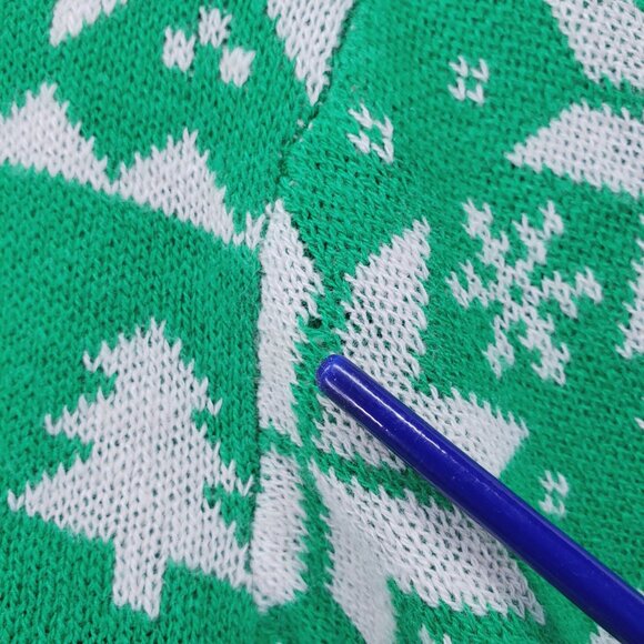 The Grinch Merry Grinchmas Knit Ugly Christmas Crewneck Sweater Large Dr. Seuss - Picture 11 of 16